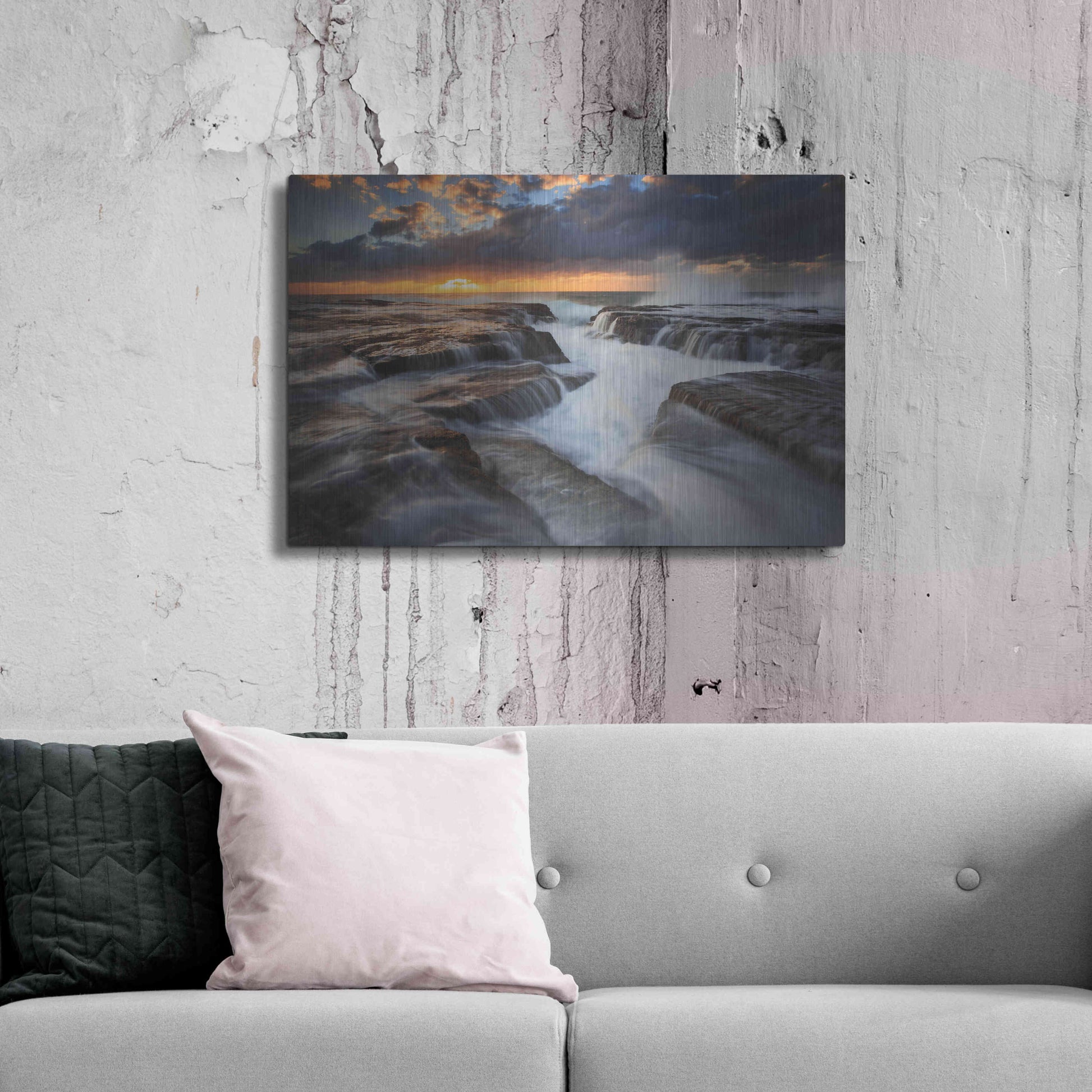 Luxe Metal Art 'Narrabeen' by Everlook Photography, Metal Wall Art,36x24