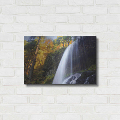 Luxe Metal Art 'Silver Falls' by Everlook Photography, Metal Wall Art,24x16