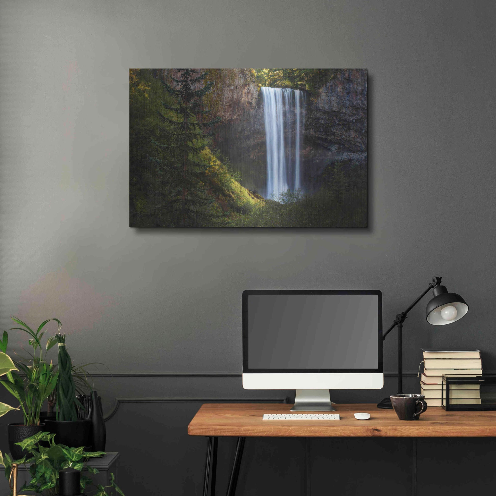 Luxe Metal Art 'Tamanawas falls' by Everlook Photography, Metal Wall Art,36x24