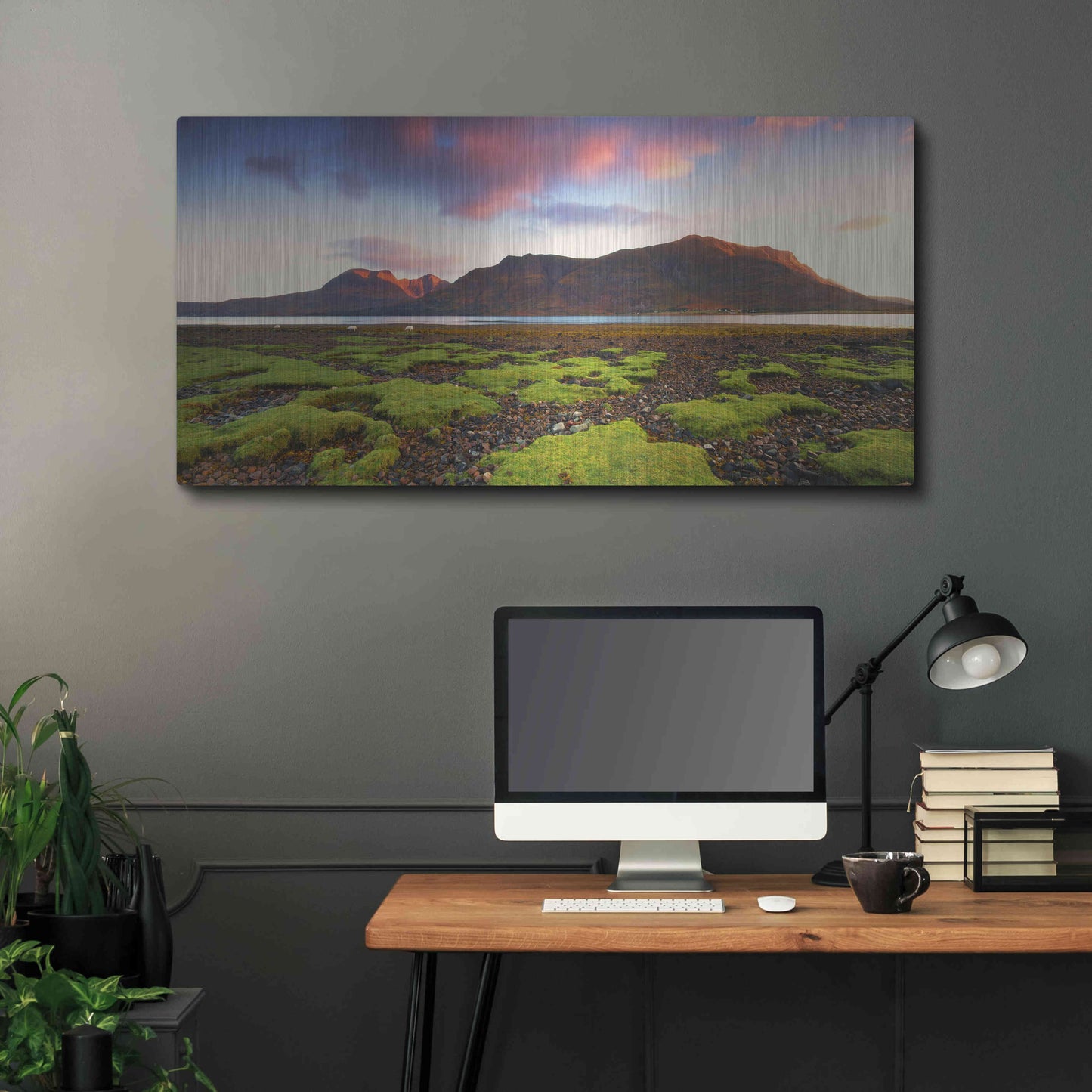 Luxe Metal Art 'Torridon' by Everlook Photography, Metal Wall Art,48x24