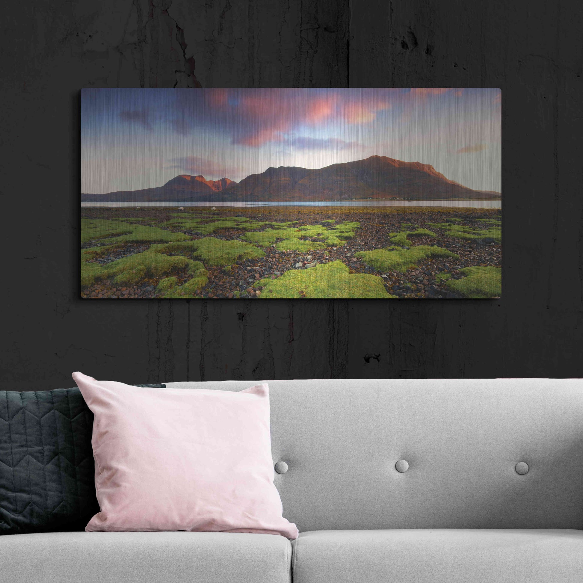 Luxe Metal Art 'Torridon' by Everlook Photography, Metal Wall Art,48x24