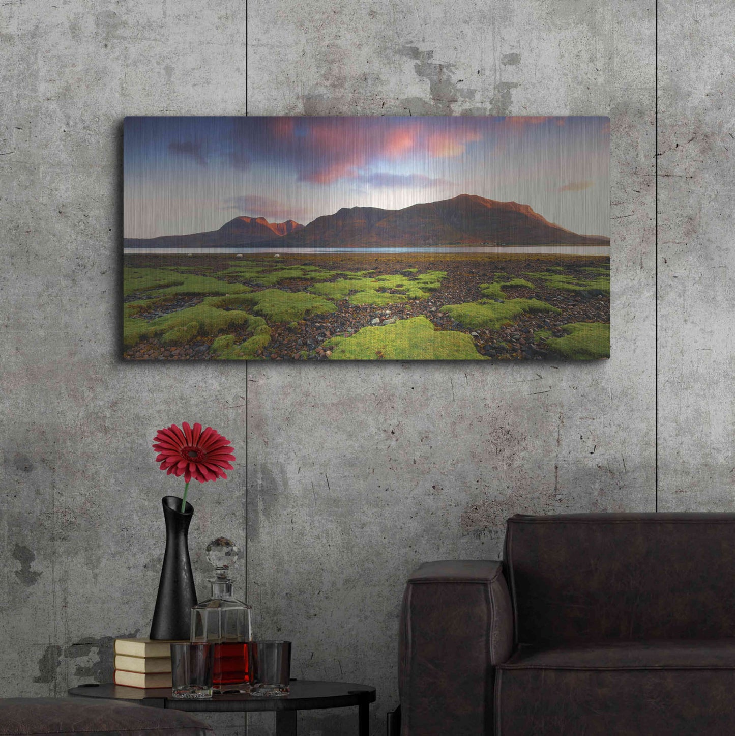 Luxe Metal Art 'Torridon' by Everlook Photography, Metal Wall Art,48x24