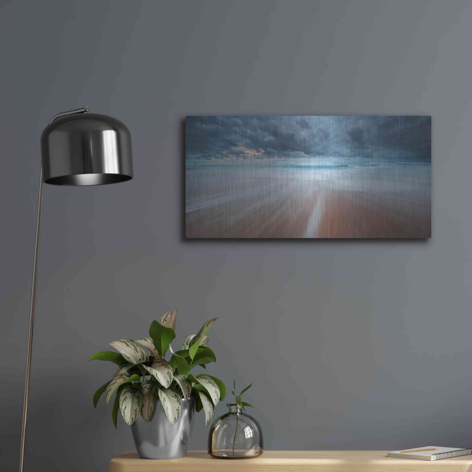 Luxe Metal Art 'Waitpinga' by Everlook Photography, Metal Wall Art,24x12