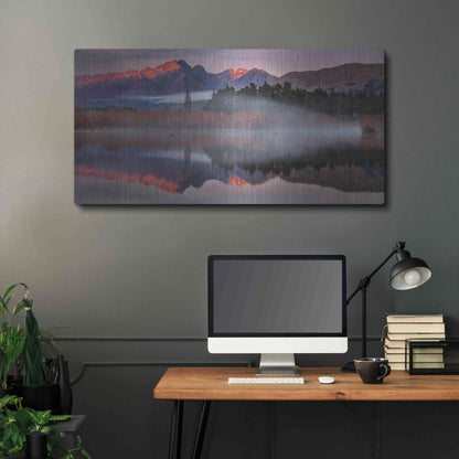 Luxe Metal Art 'Glenorchy Mists' by Everlook Photography, Metal Wall Art,48x24