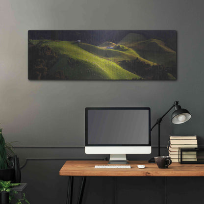 Luxe Metal Art 'Catlins' by Everlook Photography, Metal Wall Art,48x16