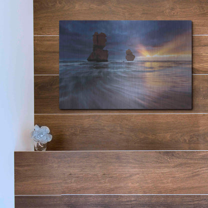 Luxe Metal Art 'Gibsons Steps' by Everlook Photography, Metal Wall Art,16x12