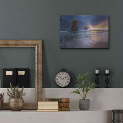 Luxe Metal Art 'Gibsons Steps' by Everlook Photography, Metal Wall Art,16x12