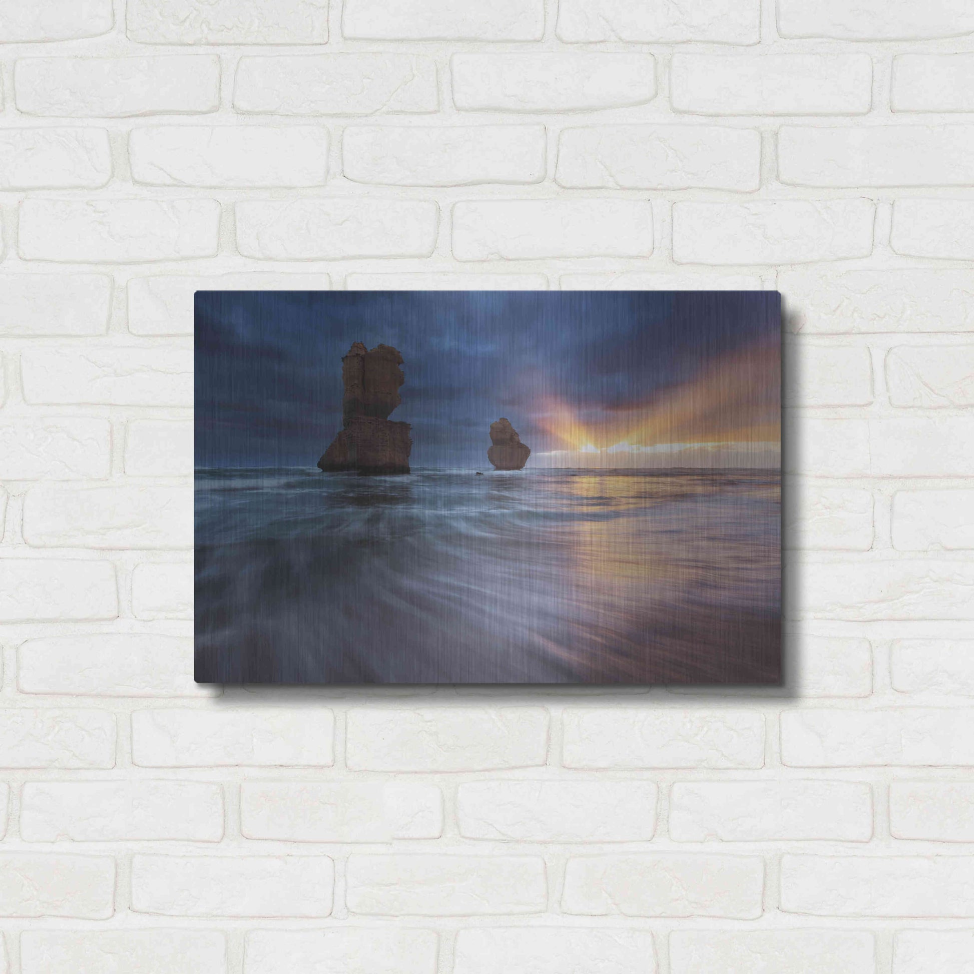 Luxe Metal Art 'Gibsons Steps' by Everlook Photography, Metal Wall Art,24x16