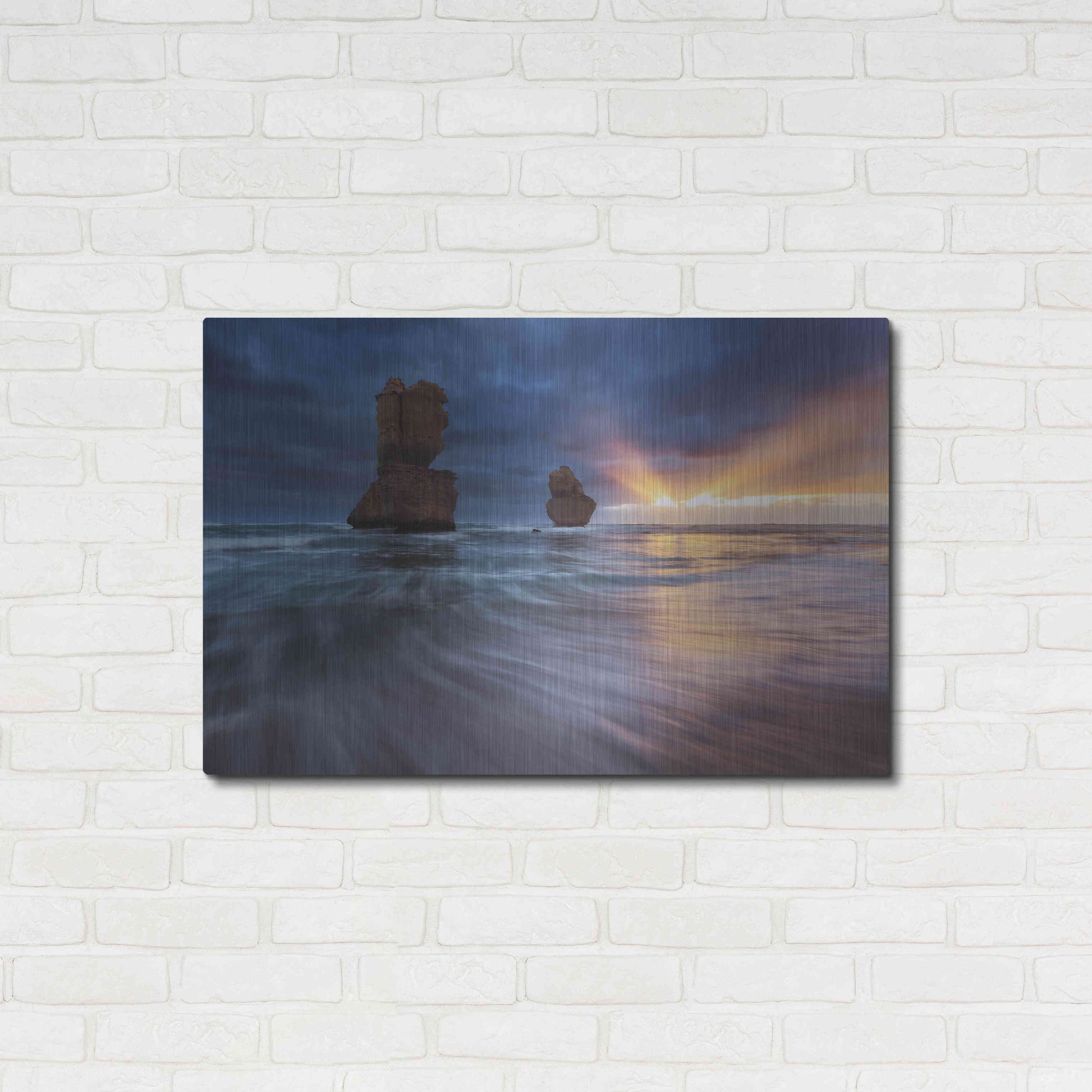 Luxe Metal Art 'Gibsons Steps' by Everlook Photography, Metal Wall Art,36x24