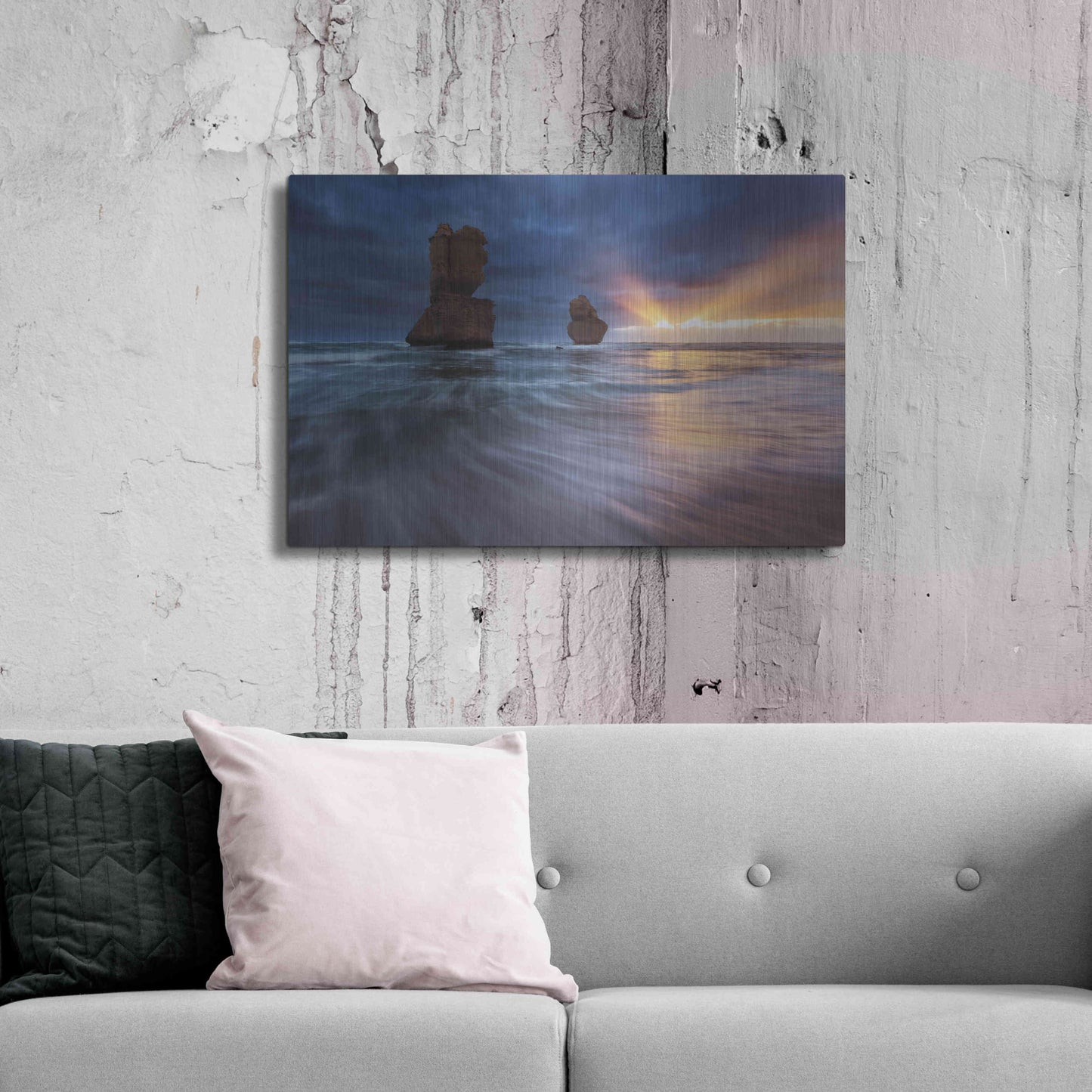 Luxe Metal Art 'Gibsons Steps' by Everlook Photography, Metal Wall Art,36x24