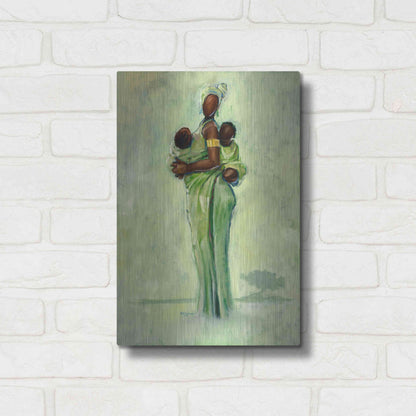 Luxe Metal Art 'Raising Two Nations' by Robert Jackson, Metal Wall Art,12x16