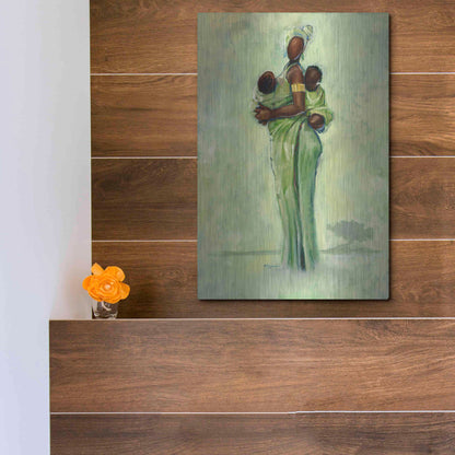 Luxe Metal Art 'Raising Two Nations' by Robert Jackson, Metal Wall Art,12x16