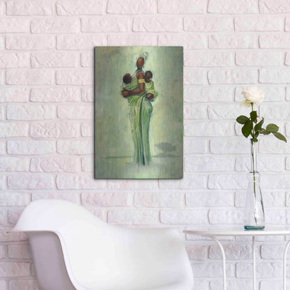 Luxe Metal Art 'Raising Two Nations' by Robert Jackson, Metal Wall Art,16x24