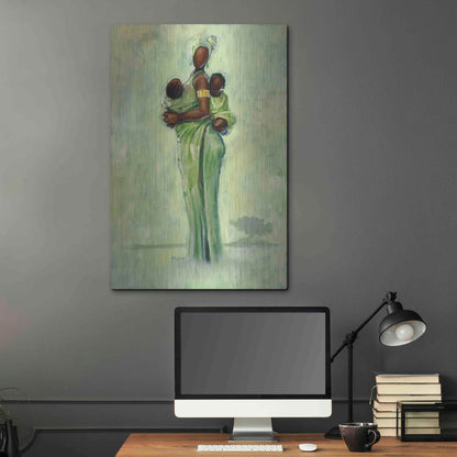 Luxe Metal Art 'Raising Two Nations' by Robert Jackson, Metal Wall Art,24x36