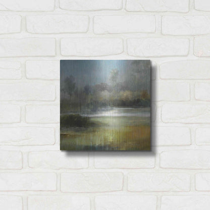 Luxe Metal Art 'A Quiet Place' by J Austin Jennings, Metal Wall Art,12x12