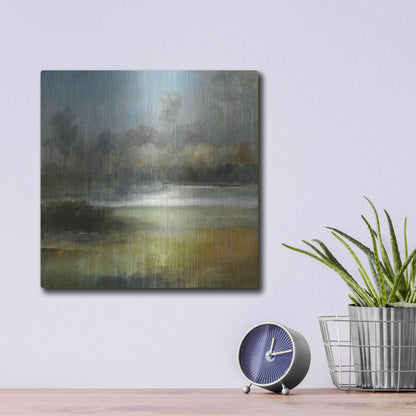 Luxe Metal Art 'A Quiet Place' by J Austin Jennings, Metal Wall Art,12x12
