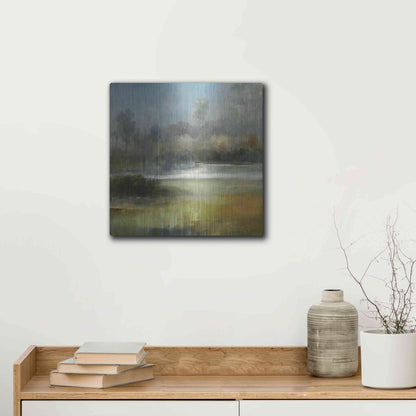 Luxe Metal Art 'A Quiet Place' by J Austin Jennings, Metal Wall Art,12x12