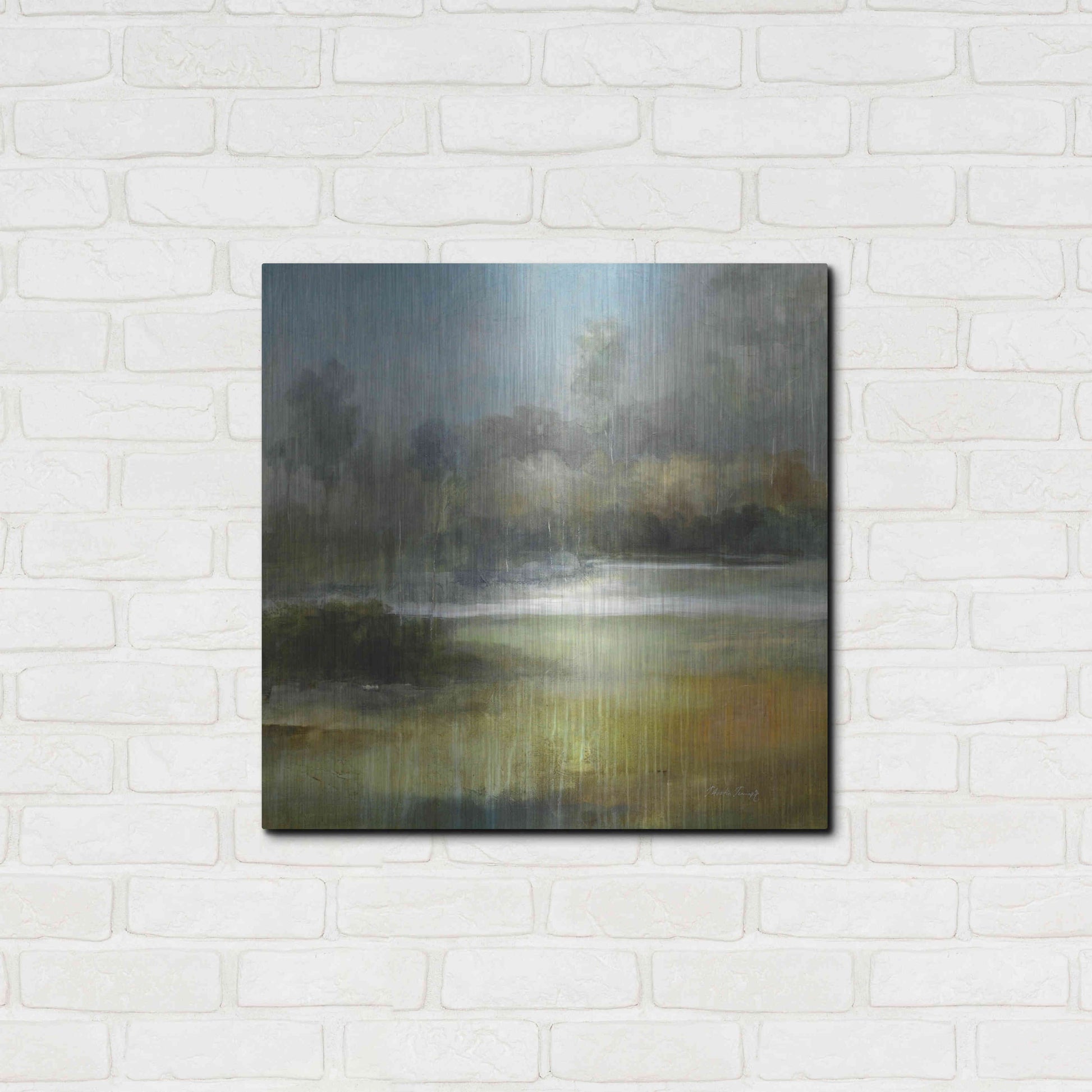 Luxe Metal Art 'A Quiet Place' by J Austin Jennings, Metal Wall Art,24x24