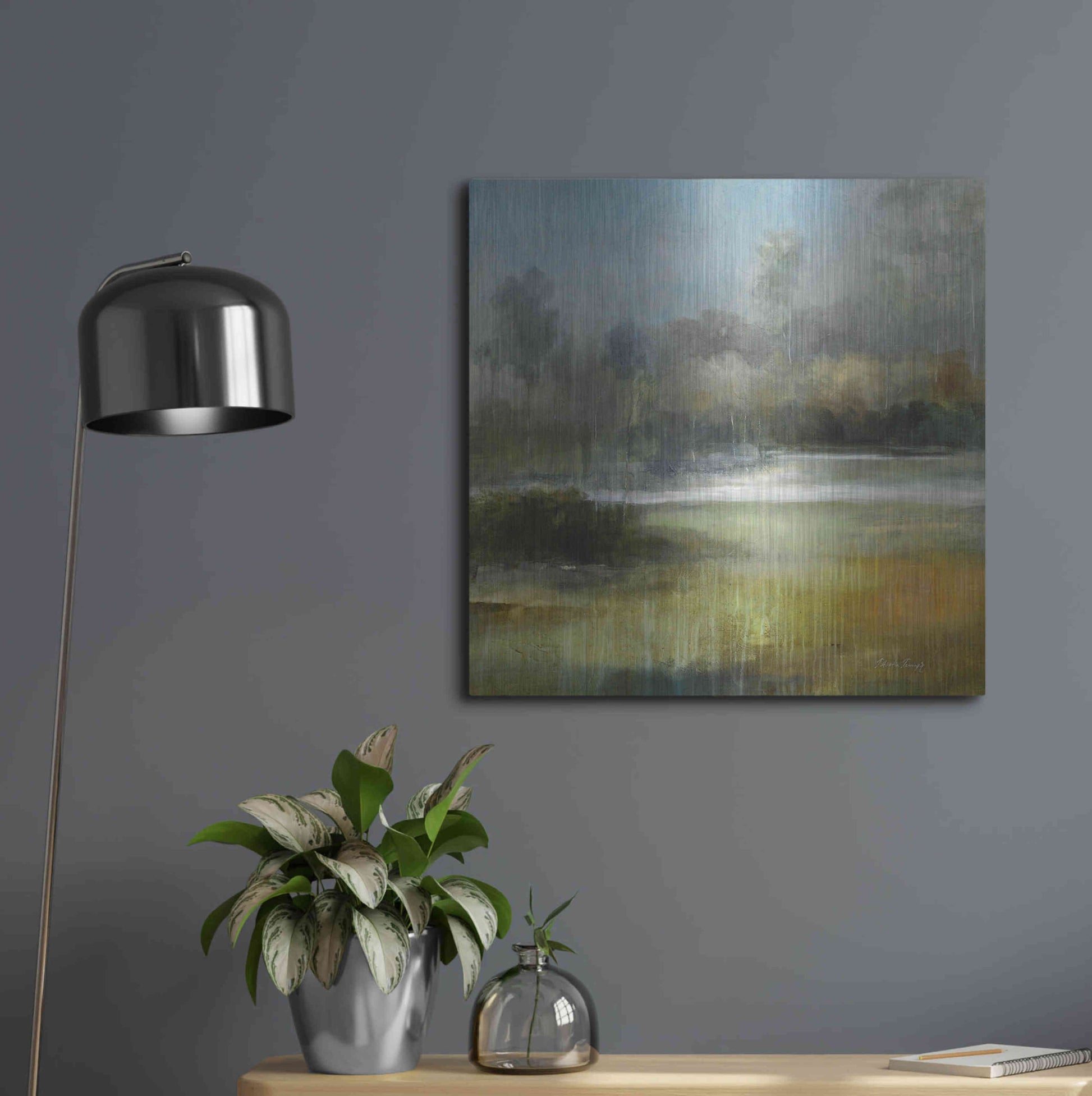 Luxe Metal Art 'A Quiet Place' by J Austin Jennings, Metal Wall Art,24x24