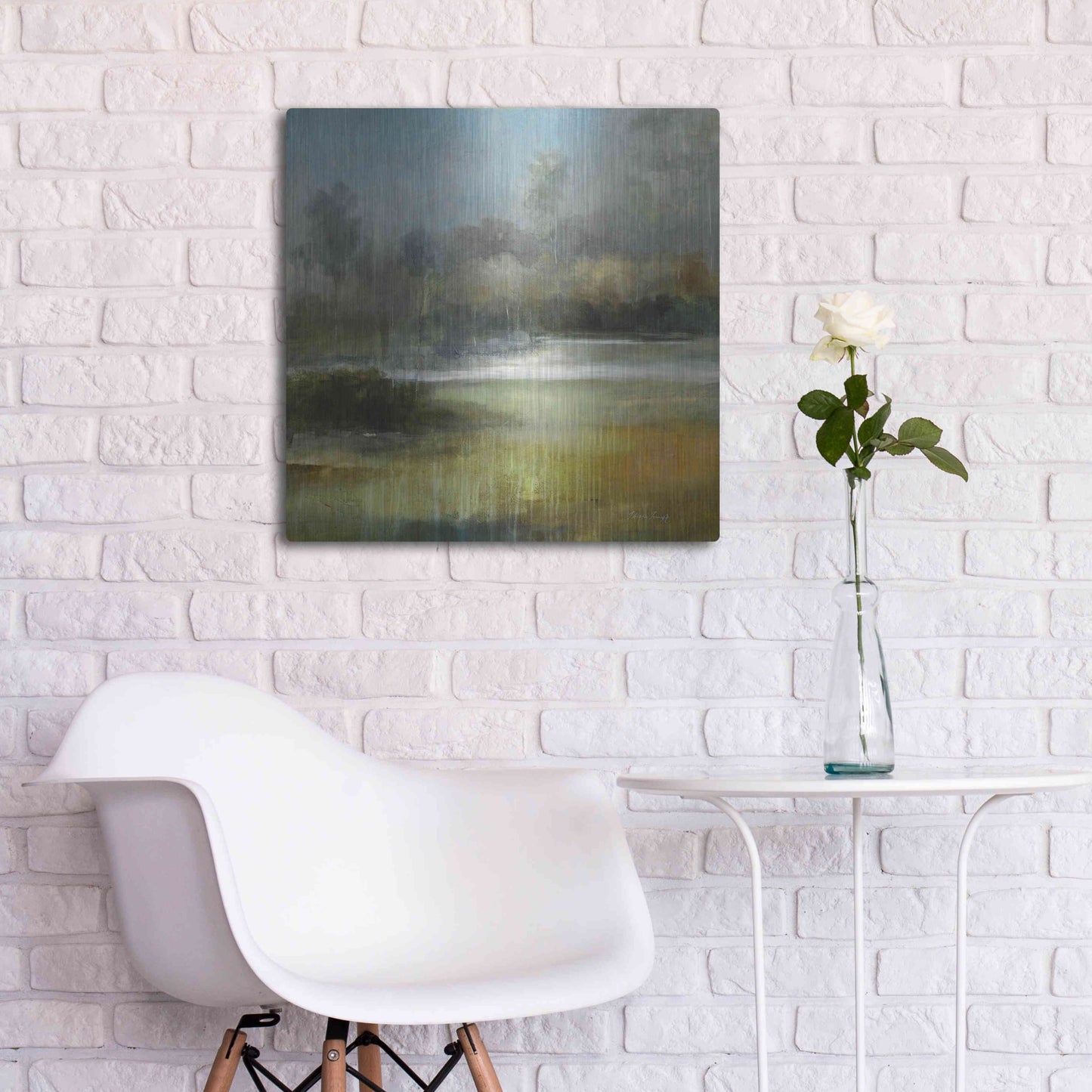 Luxe Metal Art 'A Quiet Place' by J Austin Jennings, Metal Wall Art,24x24