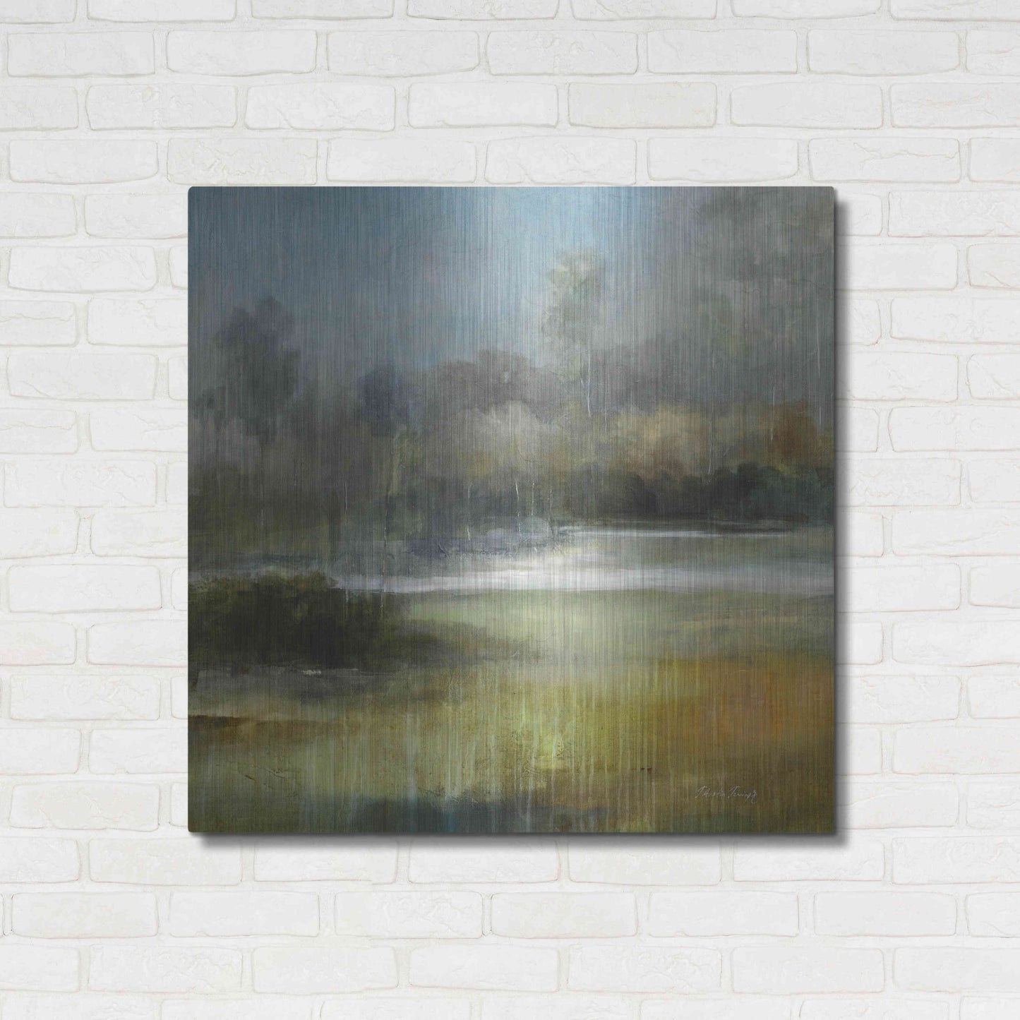 Luxe Metal Art 'A Quiet Place' by J Austin Jennings, Metal Wall Art,36x36