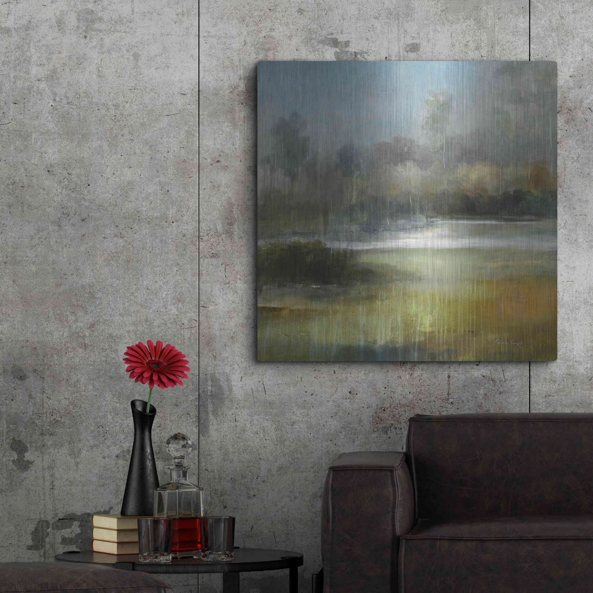 Luxe Metal Art 'A Quiet Place' by J Austin Jennings, Metal Wall Art,36x36
