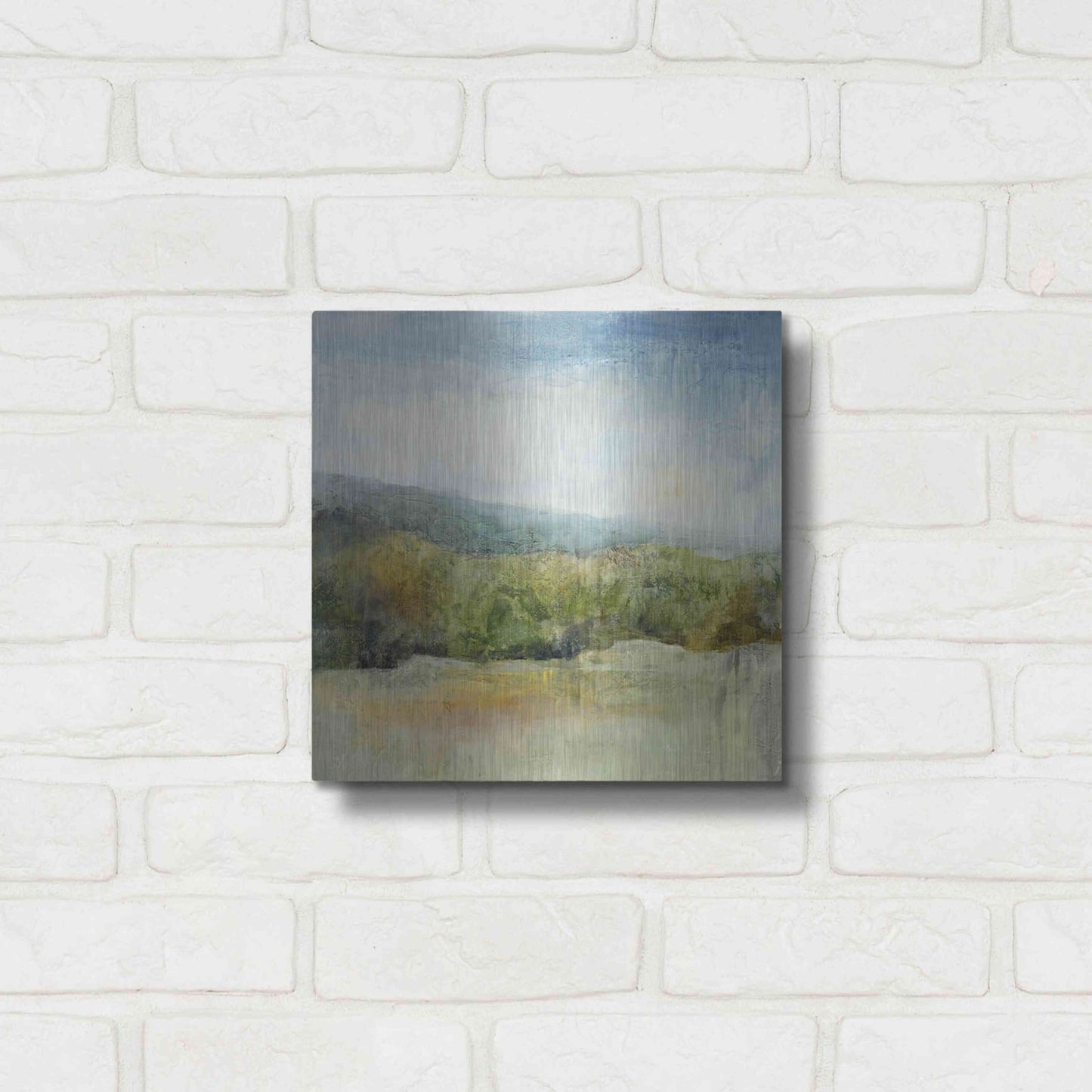 Luxe Metal Art 'October Mountain' by J Austin Jennings, Metal Wall Art,12x12