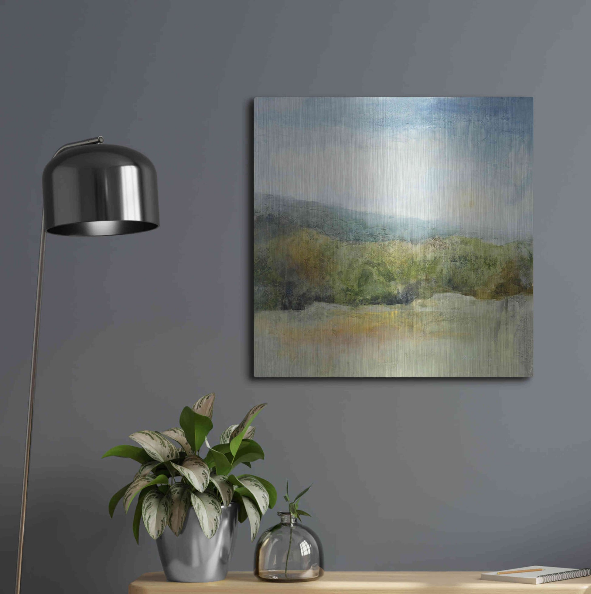 Luxe Metal Art 'October Mountain' by J Austin Jennings, Metal Wall Art,24x24