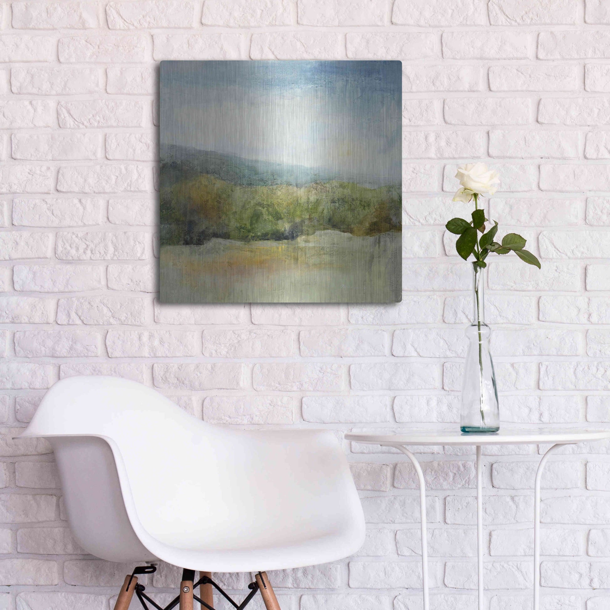 Luxe Metal Art 'October Mountain' by J Austin Jennings, Metal Wall Art,24x24
