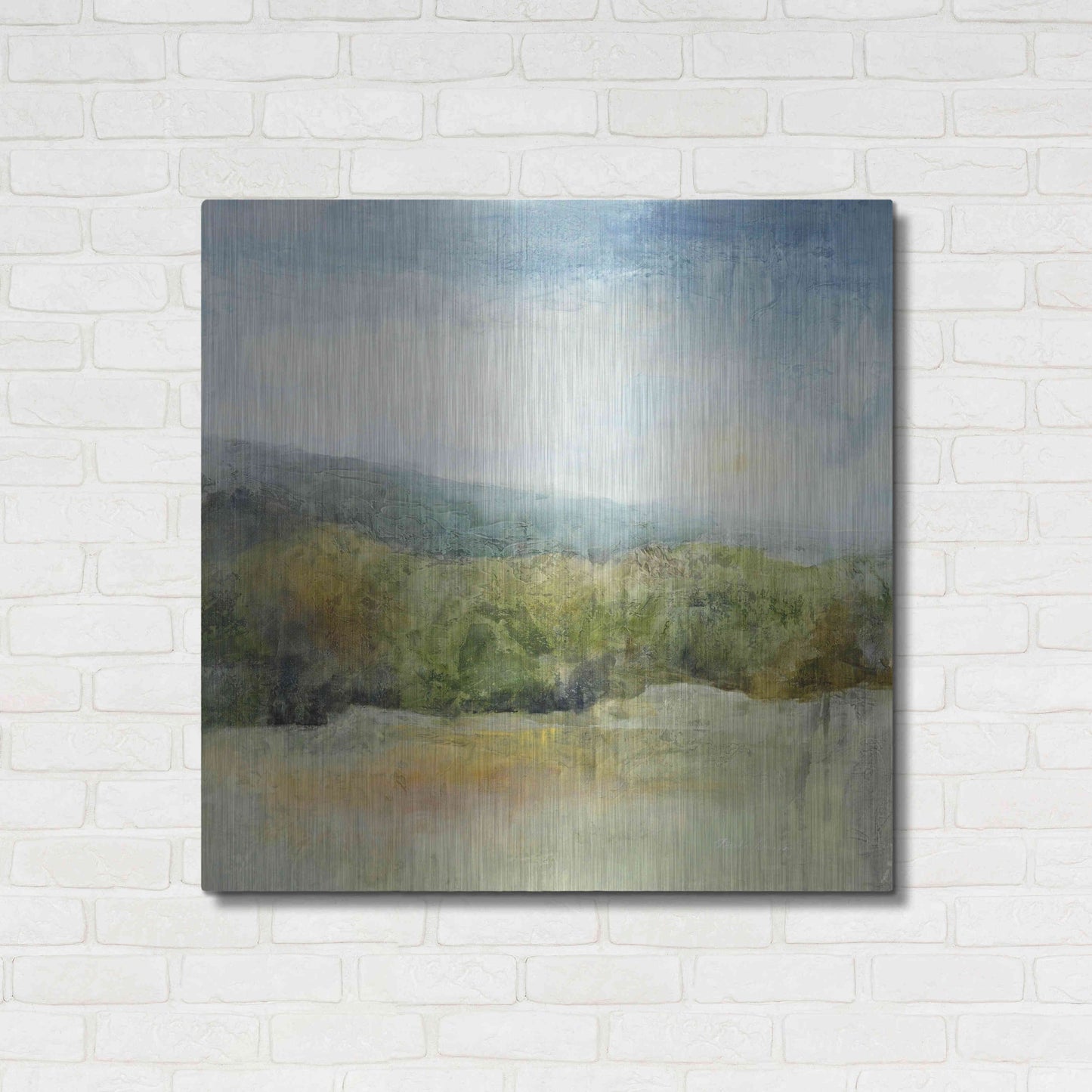 Luxe Metal Art 'October Mountain' by J Austin Jennings, Metal Wall Art,36x36
