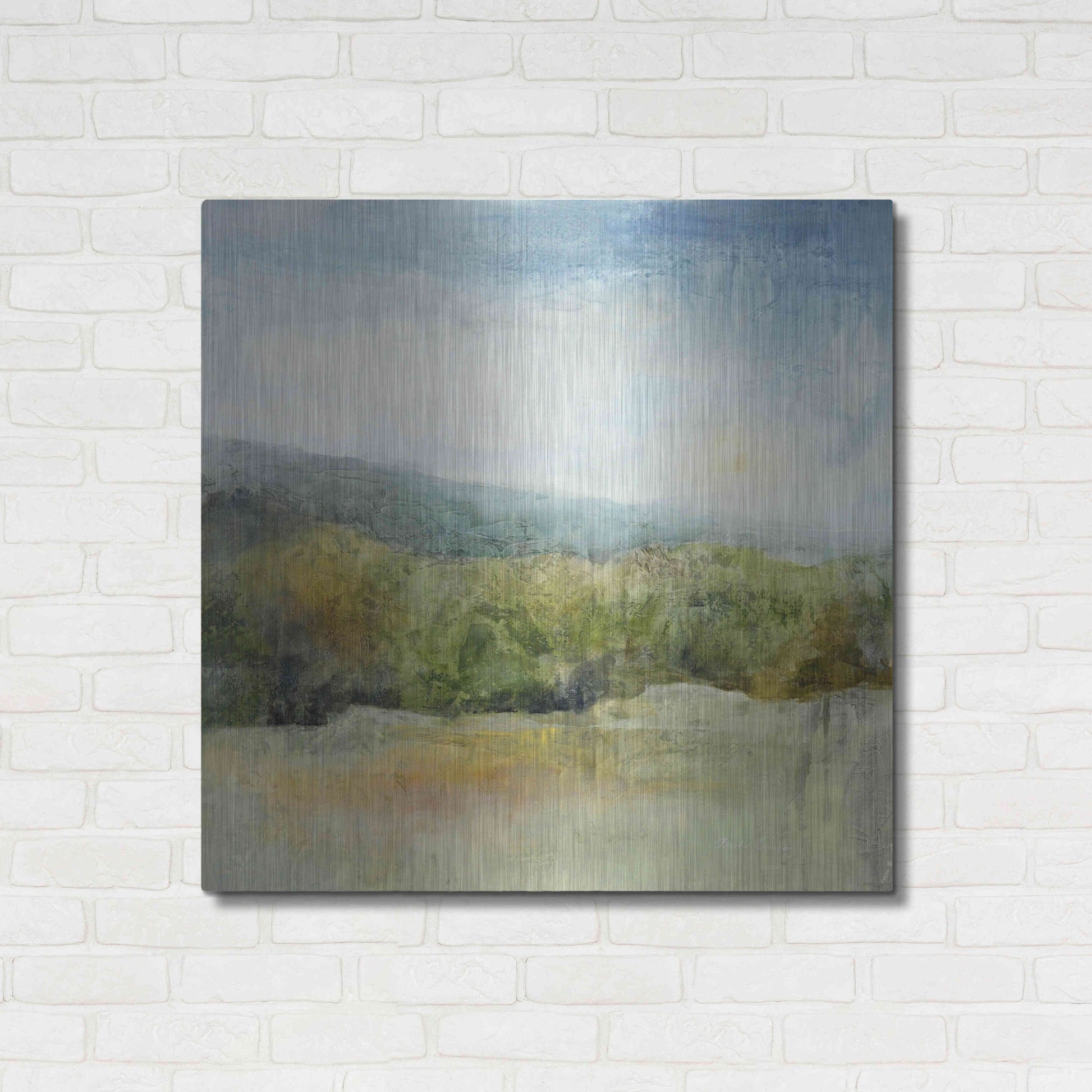 Luxe Metal Art 'October Mountain' by J Austin Jennings, Metal Wall Art,36x36