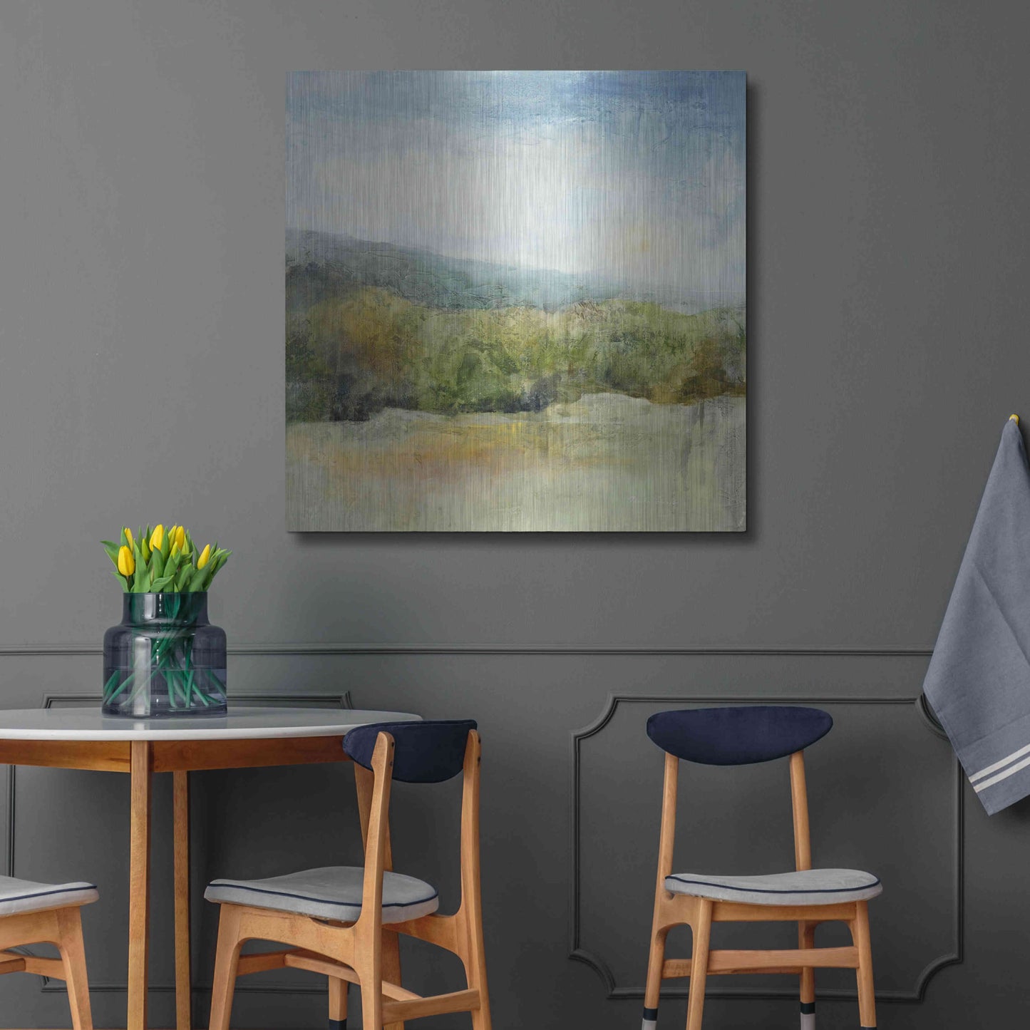 Luxe Metal Art 'October Mountain' by J Austin Jennings, Metal Wall Art,36x36