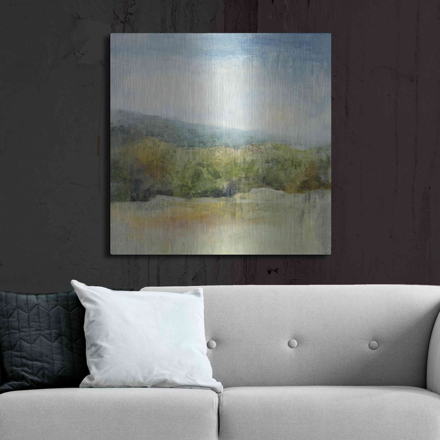 Luxe Metal Art 'October Mountain' by J Austin Jennings, Metal Wall Art,36x36