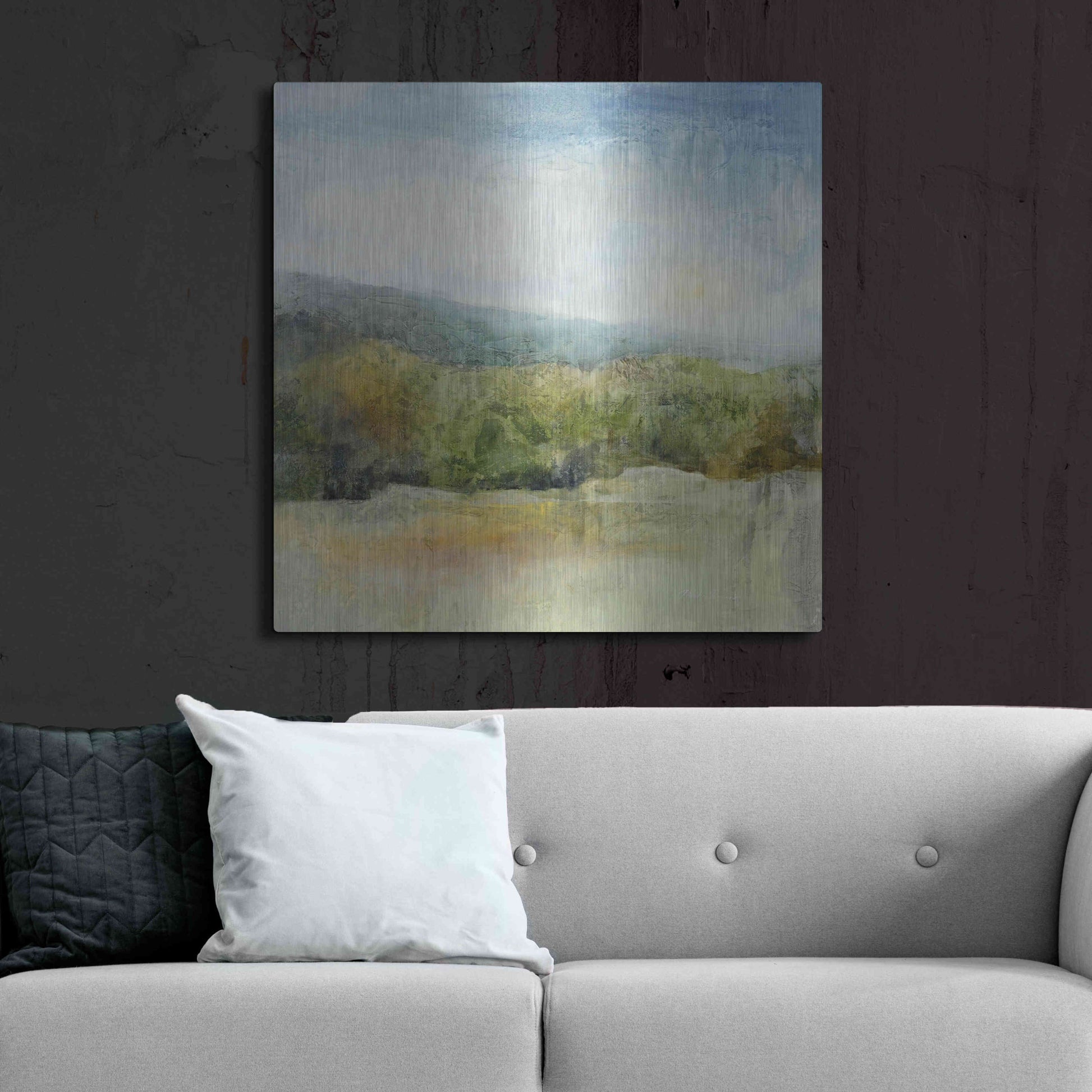 Luxe Metal Art 'October Mountain' by J Austin Jennings, Metal Wall Art,36x36