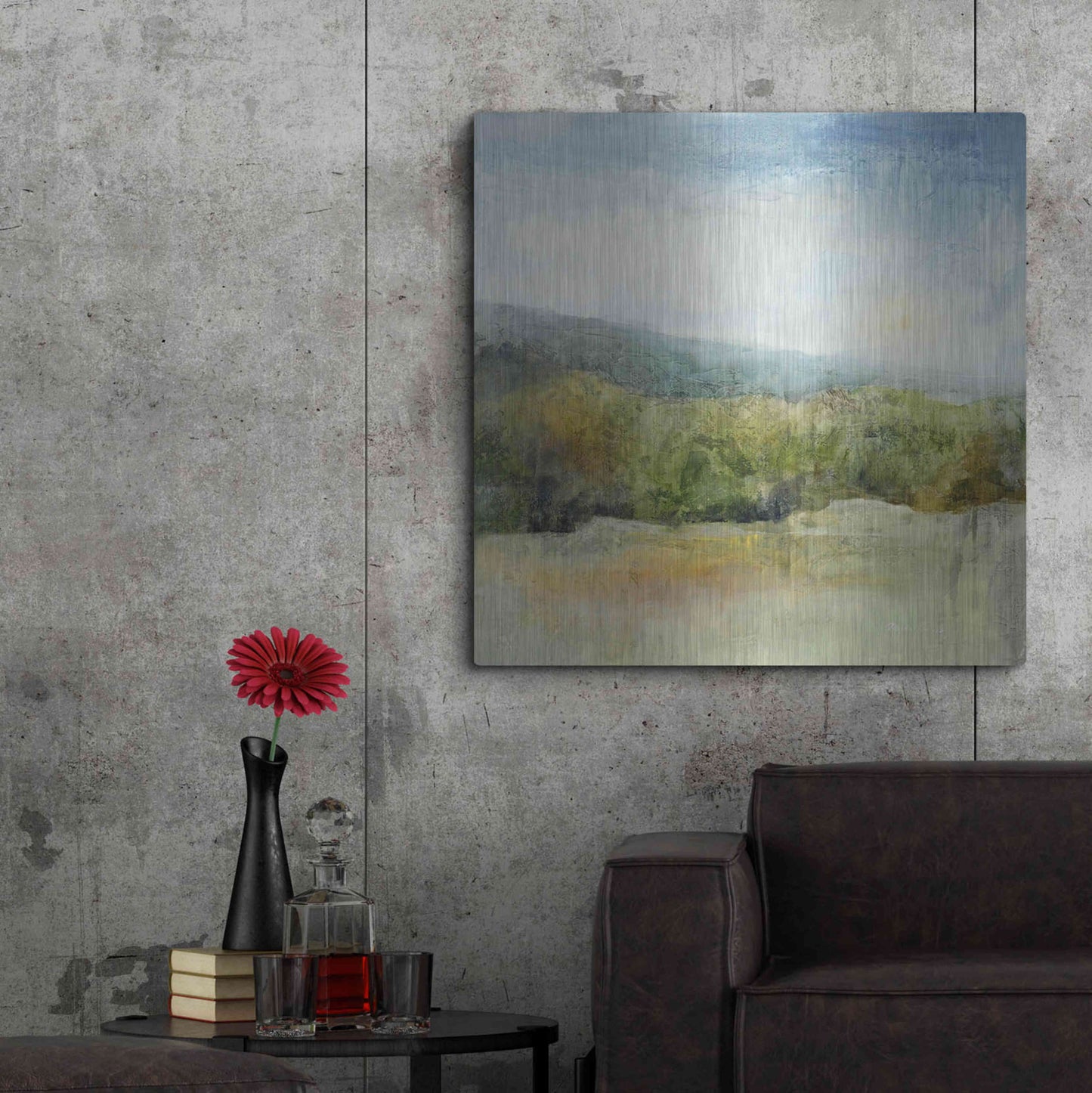 Luxe Metal Art 'October Mountain' by J Austin Jennings, Metal Wall Art,36x36