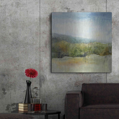 Luxe Metal Art 'October Mountain' by J Austin Jennings, Metal Wall Art,36x36