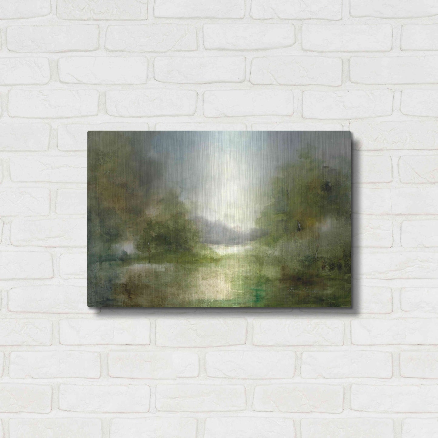 Luxe Metal Art 'Our Sunday Hike' by J Austin Jennings, Metal Wall Art,24x16