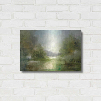Luxe Metal Art 'Our Sunday Hike' by J Austin Jennings, Metal Wall Art,24x16
