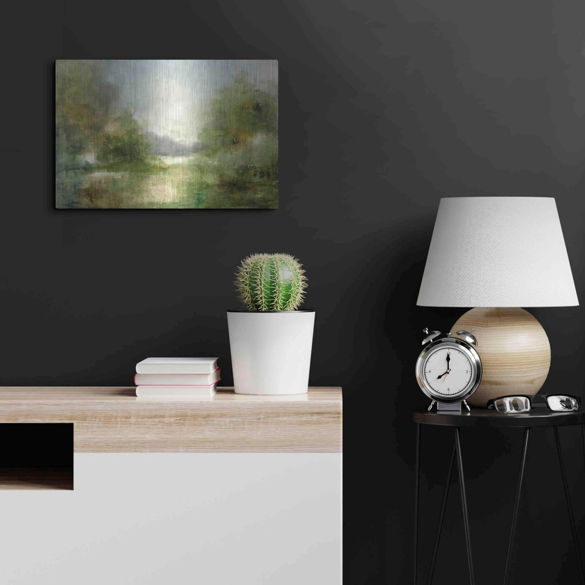 Luxe Metal Art 'Our Sunday Hike' by J Austin Jennings, Metal Wall Art,24x16