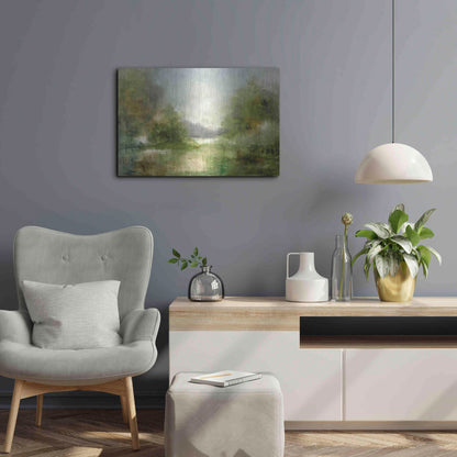 Luxe Metal Art 'Our Sunday Hike' by J Austin Jennings, Metal Wall Art,24x16