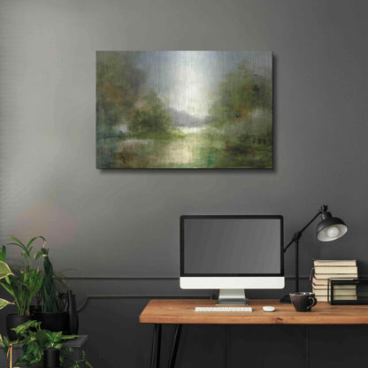 Luxe Metal Art 'Our Sunday Hike' by J Austin Jennings, Metal Wall Art,36x24
