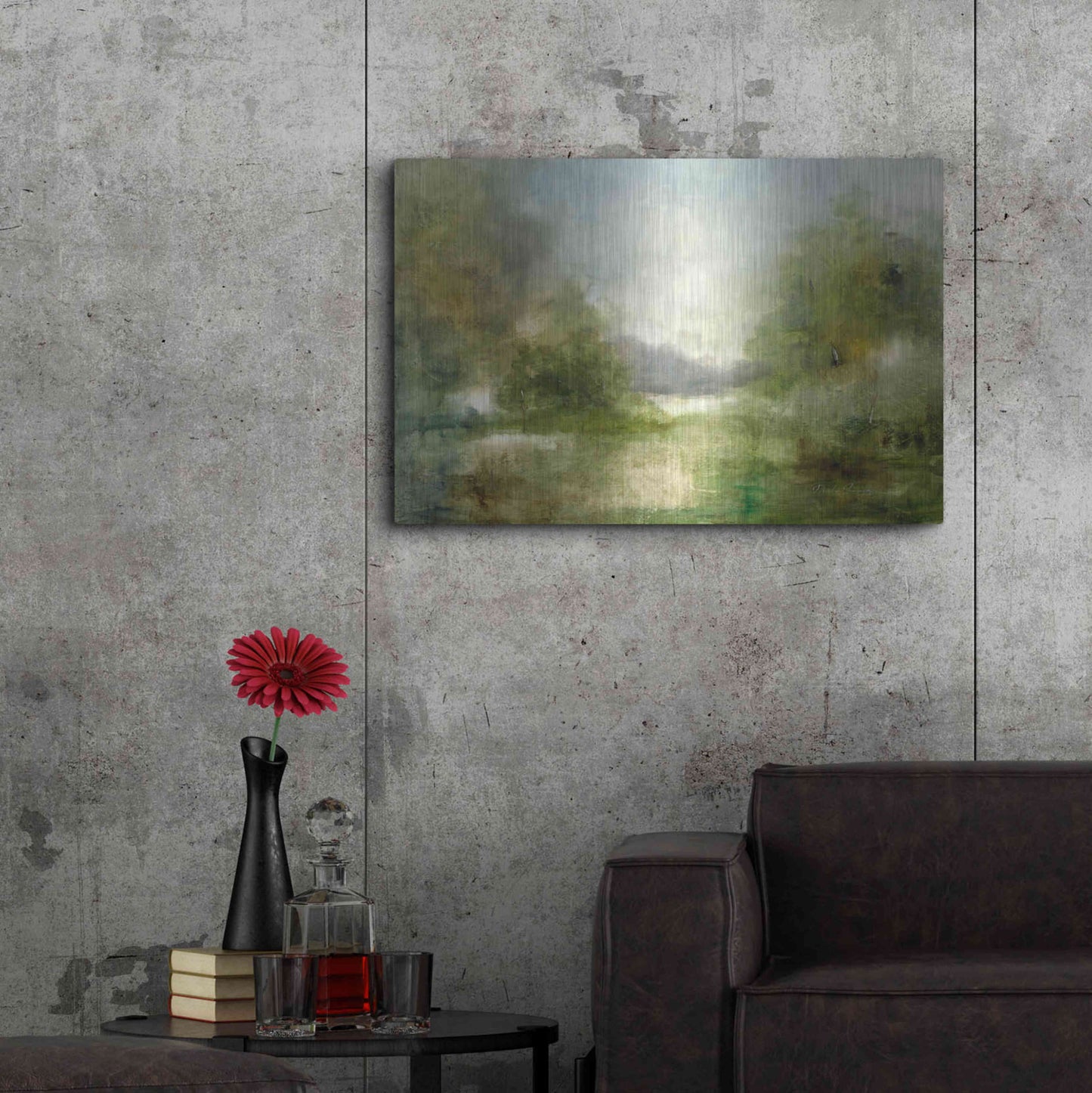 Luxe Metal Art 'Our Sunday Hike' by J Austin Jennings, Metal Wall Art,36x24