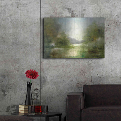 Luxe Metal Art 'Our Sunday Hike' by J Austin Jennings, Metal Wall Art,36x24