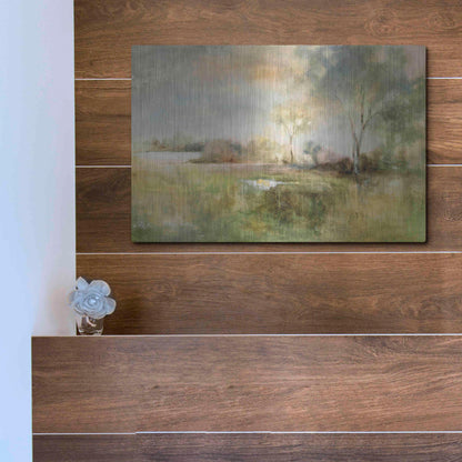 Luxe Metal Art 'Reflection of June' by J Austin Jennings, Metal Wall Art,16x12
