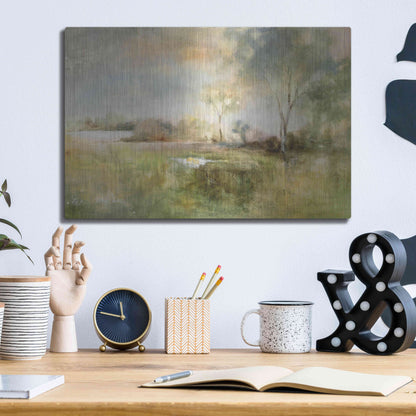 Luxe Metal Art 'Reflection of June' by J Austin Jennings, Metal Wall Art,16x12