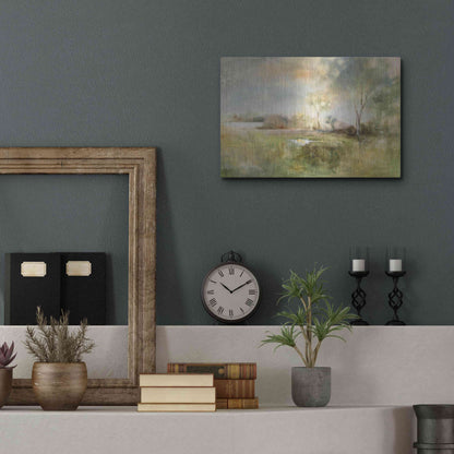 Luxe Metal Art 'Reflection of June' by J Austin Jennings, Metal Wall Art,16x12