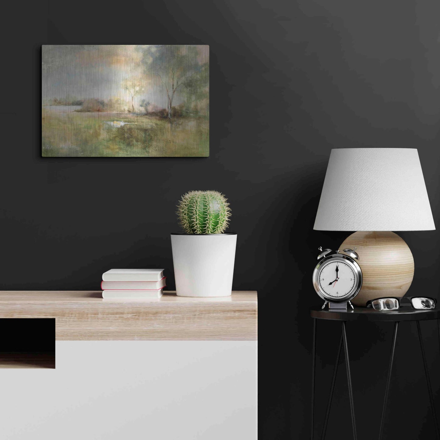 Luxe Metal Art 'Reflection of June' by J Austin Jennings, Metal Wall Art,24x16