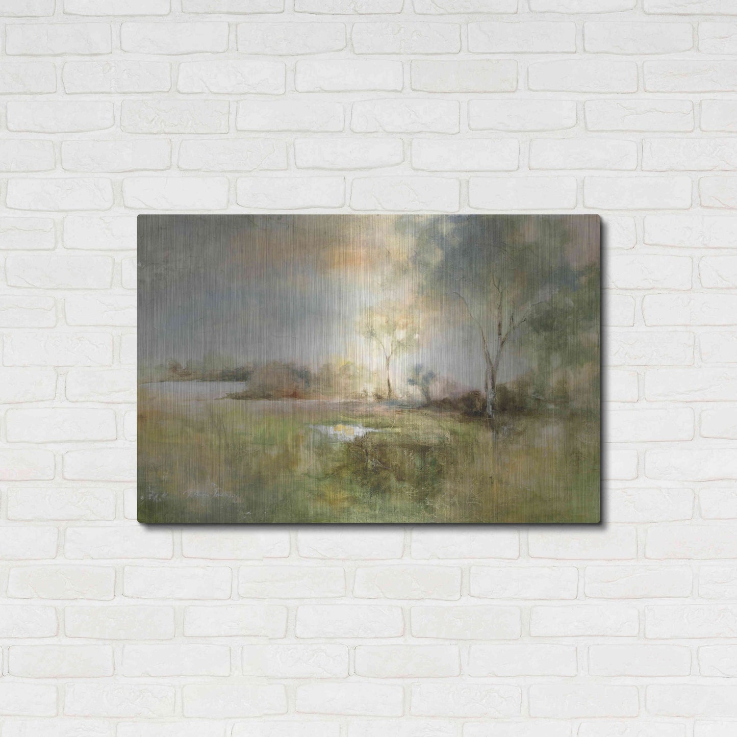 Luxe Metal Art 'Reflection of June' by J Austin Jennings, Metal Wall Art,36x24