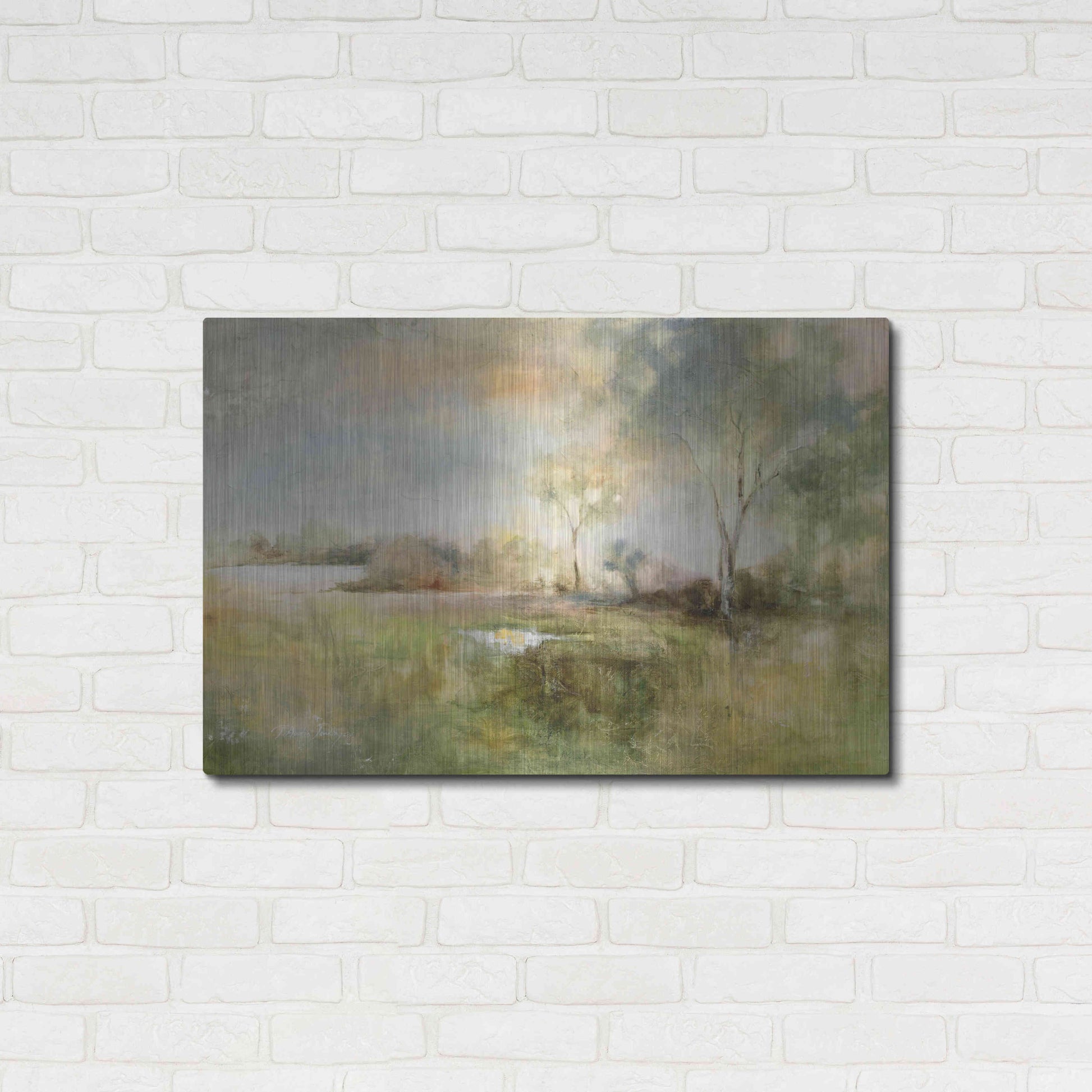 Luxe Metal Art 'Reflection of June' by J Austin Jennings, Metal Wall Art,36x24