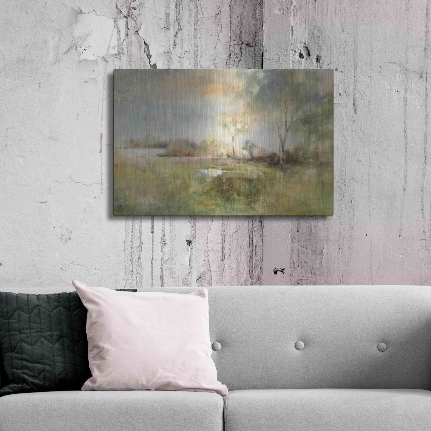 Luxe Metal Art 'Reflection of June' by J Austin Jennings, Metal Wall Art,36x24